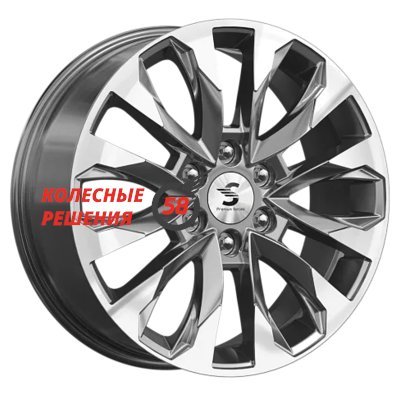 Premium Series КР007 (Pajero Sport) Diamond Gloss Graphite 8x20/6x139.7 D67.1 ET38  