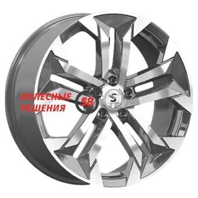 Premium Series КР015 (Exeed TXL/VX) Diamond Gloss Graphite 7.5x19/5x108 D65.1 ET36  