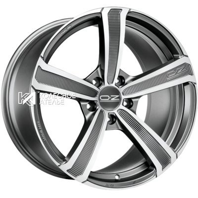 OZ Montecarlo HLT Matt Dark Graphite Diamond Cut 9.5x20/5x112 D79 ET33  