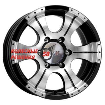 K&K Байконур (КС465М) Алмаз черный 8x16/5x139.7 D110.1 ET20  