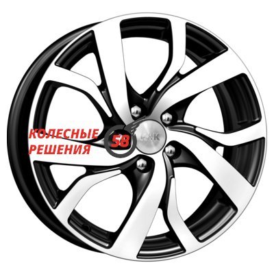 K&K Палермо-оригинал (КС607) Алмаз черный 6.5x16/5x114.3 D67.1 ET46  