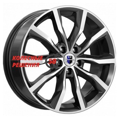 K&K Портер (КС906) Алмаз черный 7.5x18/5x115 D70.2 ET40  