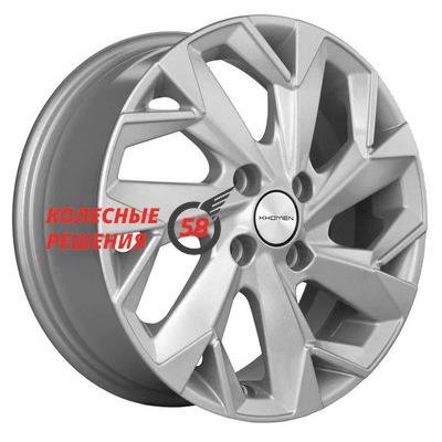 Khomen Wheels KHW1402 (Solaris/Logan/Rio) F-Silver 5.5x14/4x100 D67.1 ET43  