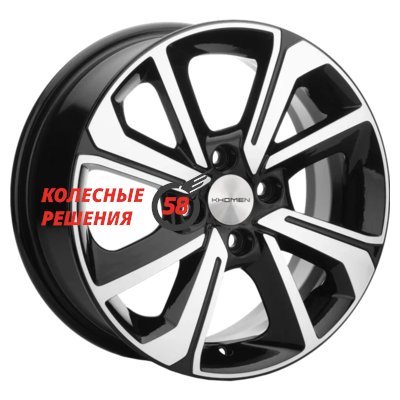 Khomen Wheels KHW1501 (Logan/Sandero/Xray) Black-FP 6x15/4x100 D60.1 ET40  