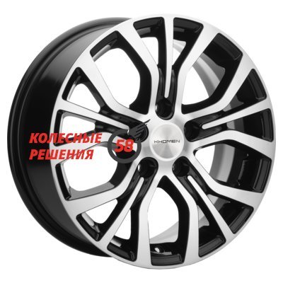 Khomen Wheels KHW1608 (Changan CS35) Black-FP 6.5x16/5x110 D63.3 ET46  