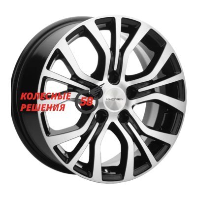 Khomen Wheels KHW1608 (Multivan) Black-FP 6.5x16/5x120 D65.1 ET38  