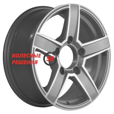 Khomen Wheels KHW1614 (Niva 4x4 Bronto) F-Silver-FP 6.5x16/5x139.7 D98.5 ET35  