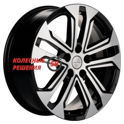Khomen Wheels KHW1803 (Dargo/Jolion) Black-FP 7x18/5x114.3 D66.5 ET37  