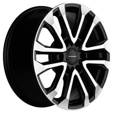 Khomen Wheels KHW1805 (Fortuner/Hilux) Black-FP 7.5x18/6x139.7 D106.1 ET30  