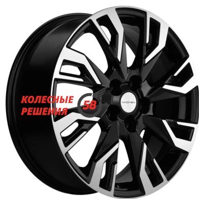 Khomen Wheels KHW1809 (CS75 Plus) Black-FP 7x18/5x110 D67.1 ET35  