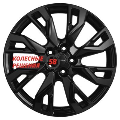 Khomen Wheels KHW1809 (Geely Coolray) Black 7x18/5x114.3 D54.1 ET53  