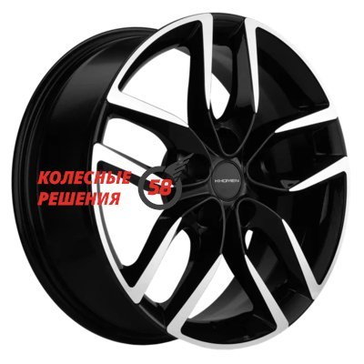 Khomen Wheels KHW1708 (Chery Tiggo 7pro) Black-FP 6.5x17/5x108 D60.1 ET33  