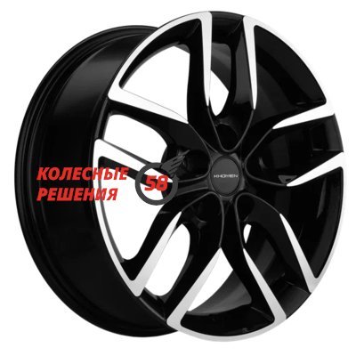 Khomen Wheels KHW1708 (Dongfeng AX7/Evolute i-PRO) Black-FP 6.5x17/5x108 D65.1 ET43  