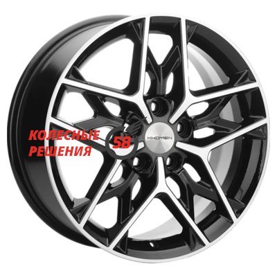 Khomen Wheels KHW1709 (Chery Tiggo 3/Tiggo 3 Pro) Black-FP 7x17/5x108 D60.1 ET45  