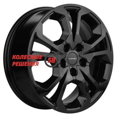 Khomen Wheels KHW1711 (Coolray) Black 6.5x17/5x114.3 D54.1 ET45  
