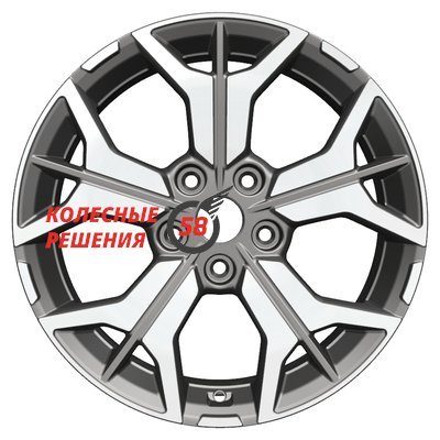 Khomen Wheels KHW1715 (CX-5/i40) Gray-FP 7x17/5x114.3 D67.1 ET45  