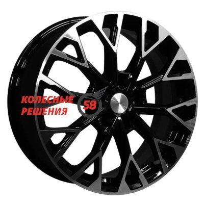 Khomen Wheels KHW1718 (ASX) Black-FP 7x17/5x114.3 D67.1 ET46  