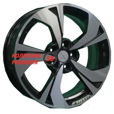 Khomen Wheels KHW1724 (Jac/Москвич 3) Black-FP 7x17/5x108 D54.1 ET40  