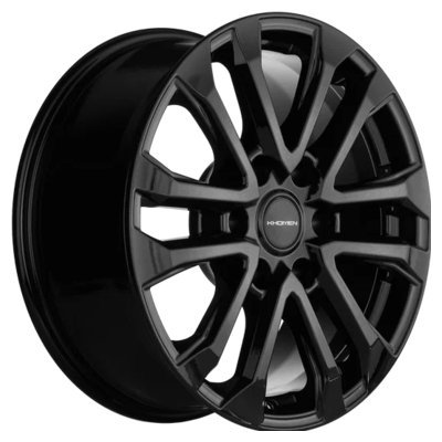 Khomen Wheels KHW1805 (Fortuner/Hilux) Black 7.5x18/6x139.7 D106.1 ET30  