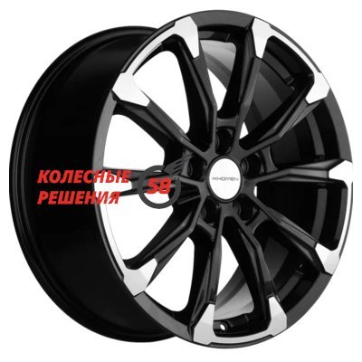 Khomen Wheels KHW1808 (Jac/Москвич 3) Black-FP 7.5x18/5x108 D54.1 ET40  