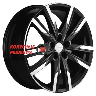 Khomen Wheels KHW1905 (Chery Tiggo 8) Black-FP 7.5x19/5x108 D60.1 ET47  