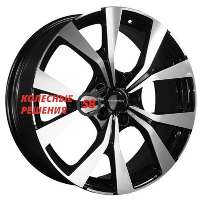 Khomen Wheels KHW1906 (Changan CS85 Coupe) Black-FP 7x19/5x114.3 D60.1 ET45  