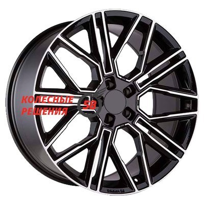 Khomen Wheels KHW2101 (Front) Black-FP 9.5x21/5x112 D66.6 ET37  