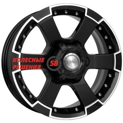 K&K M56-оригинал (КС593) Алмаз черный 7x16/6x139.7 D107.1 ET22  