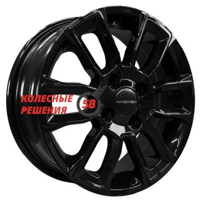 Khomen Wheels KHW1406 (Toyota Corolla) Black 5.5x14/4x100 D60.1 ET43  