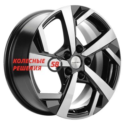 Khomen Wheels KHW1712 (Besturn X40) Black-FP 7x17/5x114.3 D57.1 ET40  