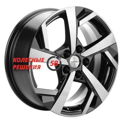 Khomen Wheels KHW1712 (Jac/Москвич 3) Black-FP 7x17/5x108 D54.1 ET40  