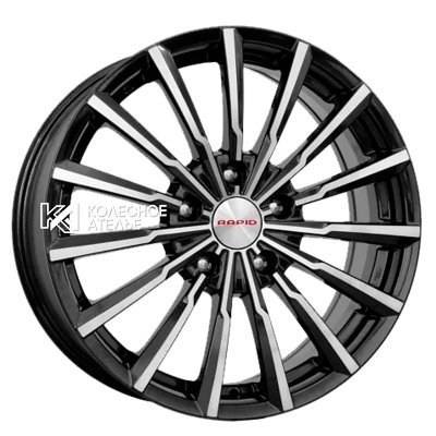 K&K Акцент-оригинал (КС641) Алмаз черный 5.5x14/4x100 D60.1 ET43  
