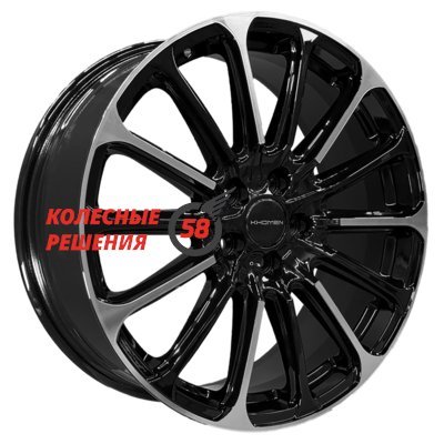 Khomen Wheels KHW1910 (Outlander) Black-FP 7.5x19/5x108 D60.1 ET33  