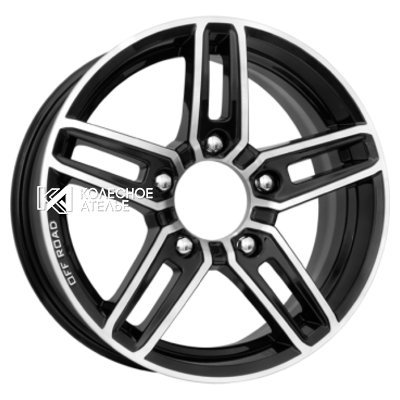 K&K Дон (КС588) Алмаз черный 6.5x16/5x139.7 D98 ET40  