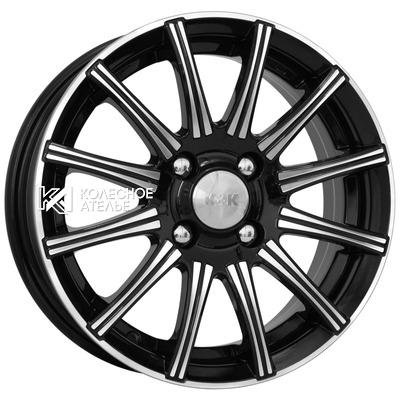 K&K Сиеста (КС477) Алмаз черный 5x13/4x98 D58.5 ET38  